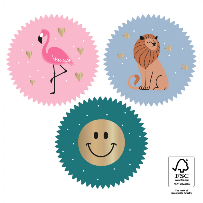 Stickers Multi | ABC Gold - Bright | 6 stuks