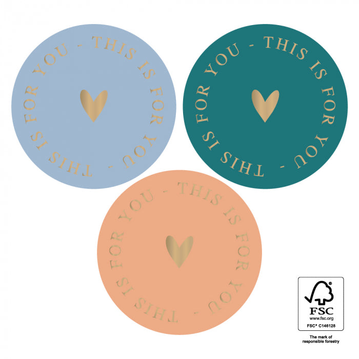 Stickers Multi | This is for you Gold - Bright | 6 stuks