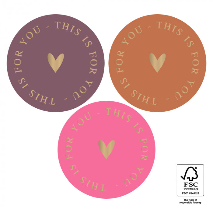 Stickers Multi | This is for you Gold - Warm | 6 stuks