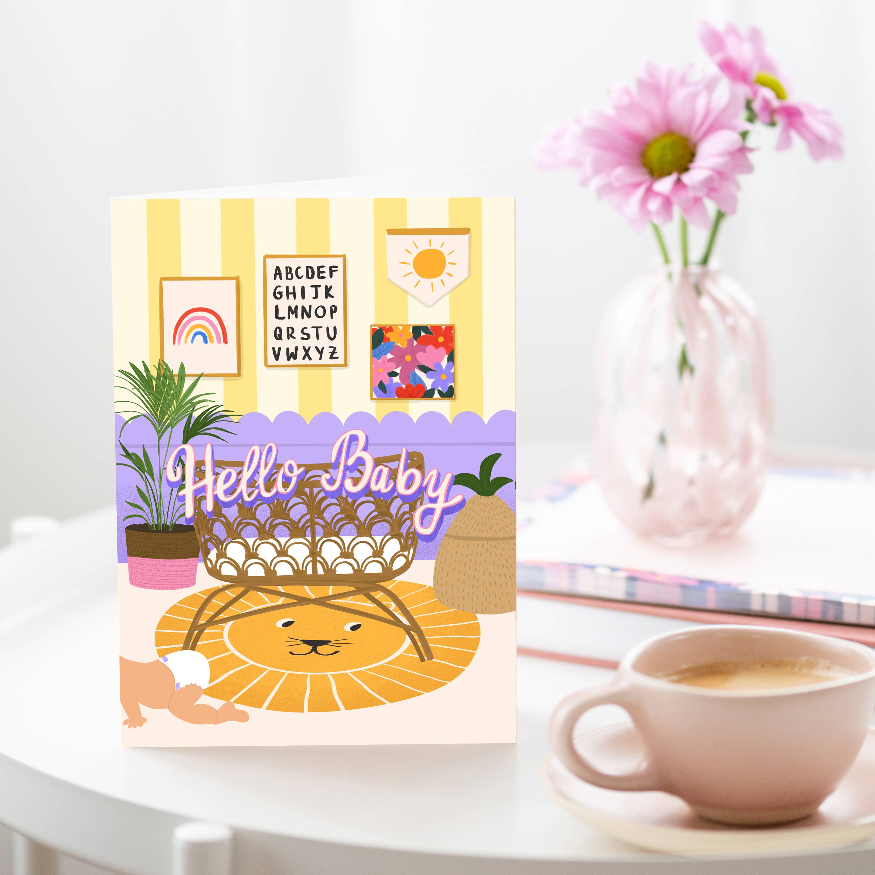 Bright New Baby Card | Gender-neutrale babykaart | Unisex