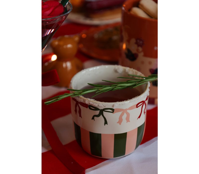 Kerst mok | Strikjes