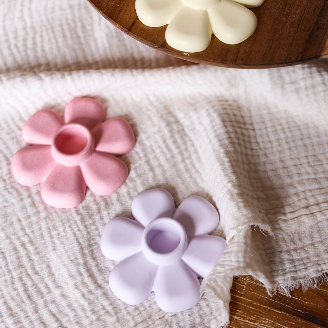 Bloemen kandelaar: Lila