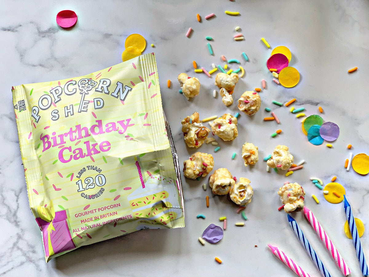 Popcorn Birthday cake