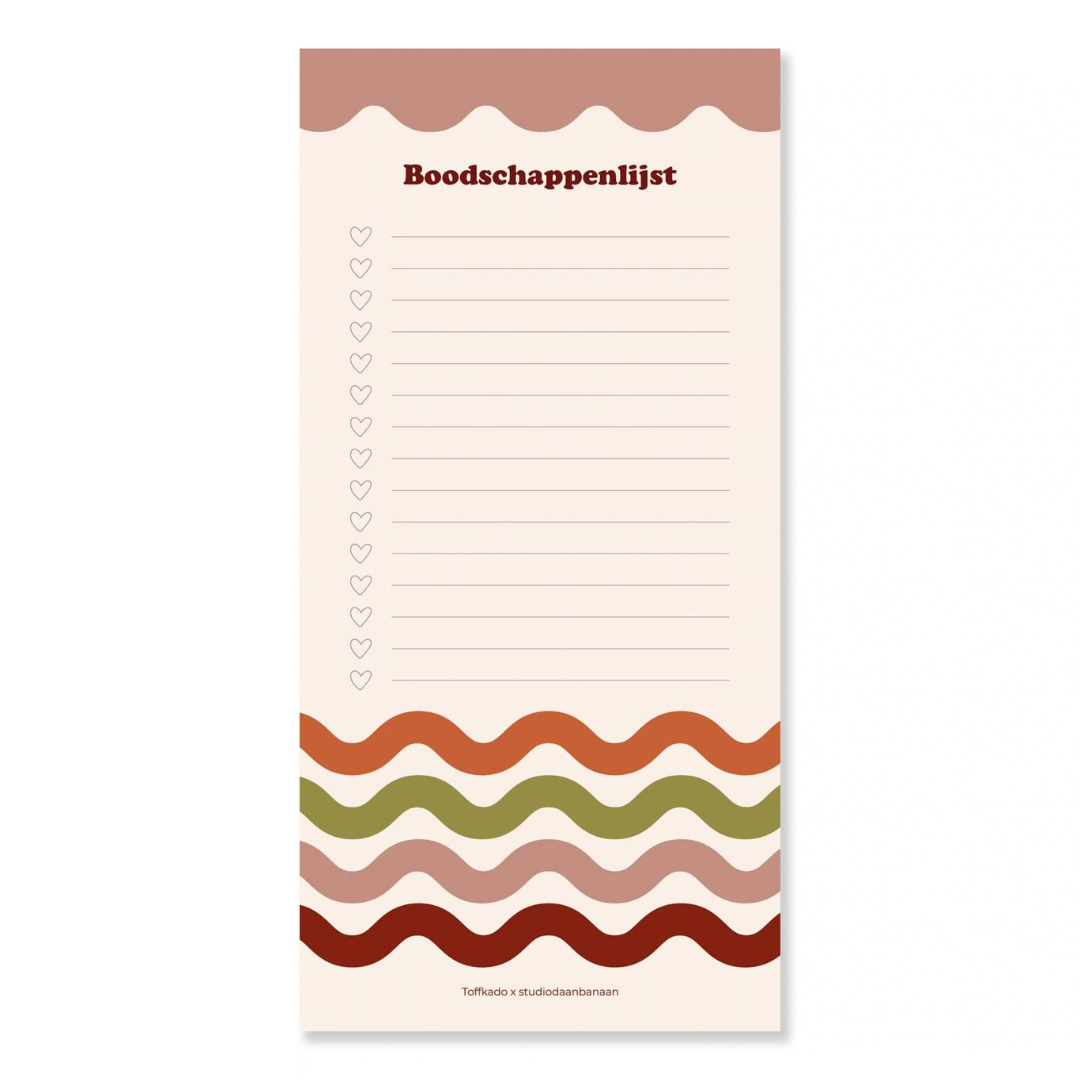 Toffkado Boodschappenlijst | 50 Afscheurbare Blaadjes