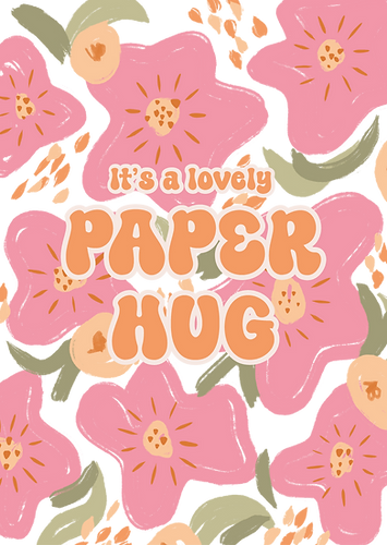 kaart | Paper hug bloemen