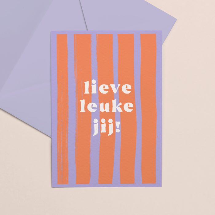 Kaart | Lieve leuke jij!