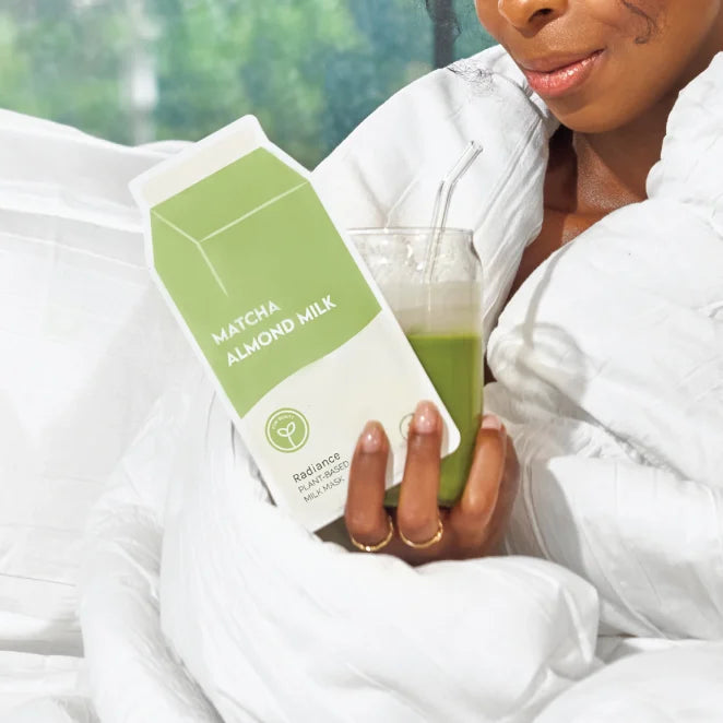 Masker Matcha amandelmelk