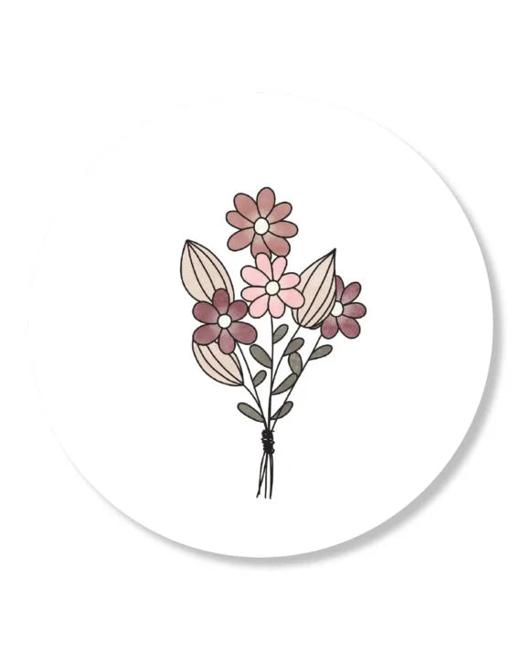 Sticker Boeket bloemen | 5 stuks