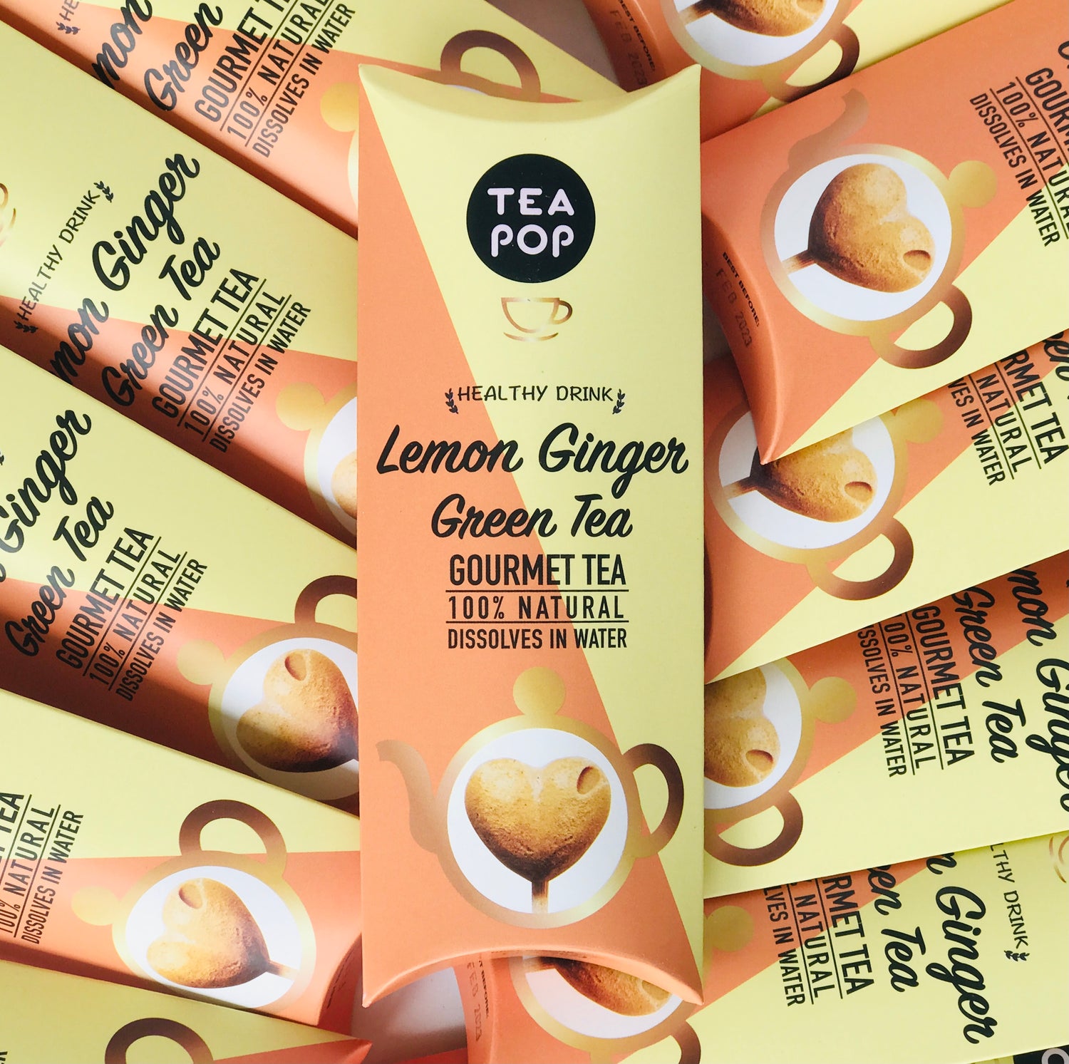 Lemon Ginger TEA on-a-stick!