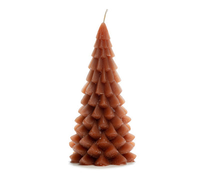 Kaars | Kerstboom roest - 20cm