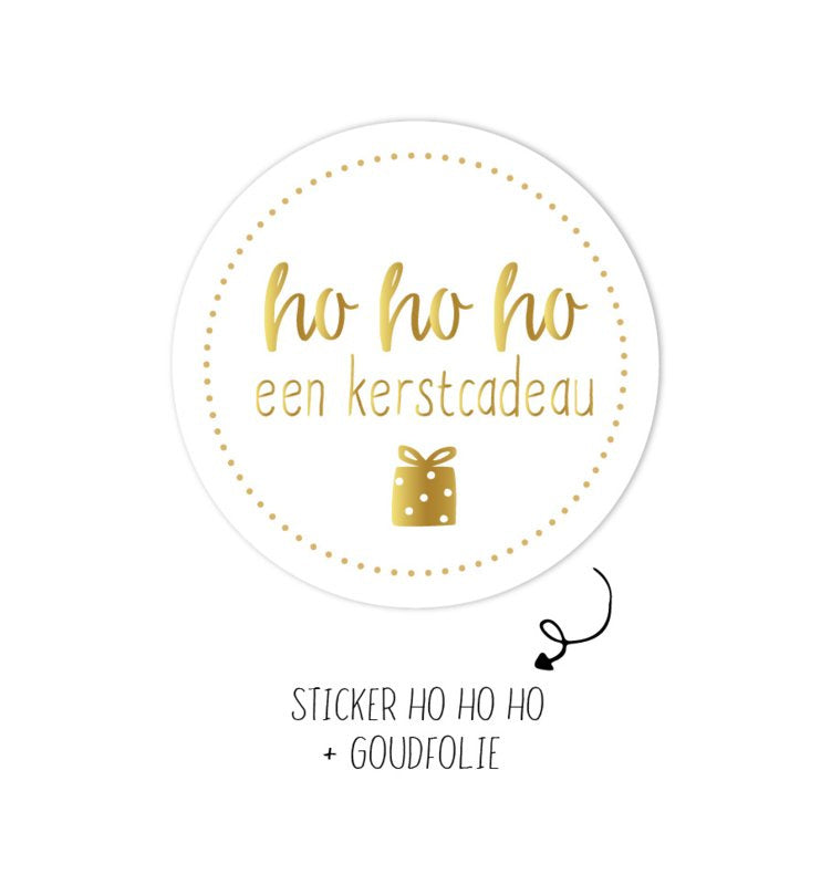 Sticker | Ho ho ho | 5 stuks