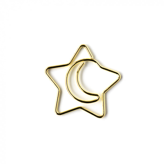 Clips - Star / Moon | Gold | 5 stuks