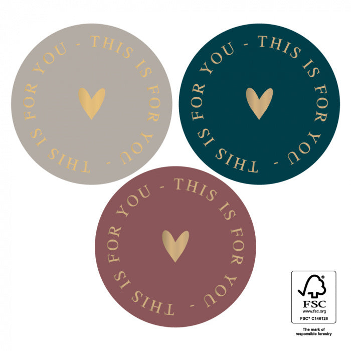 Stickers Multi | This Is For You Gold - Night | 6 stuks