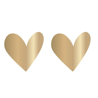 Sticker | Golden Heart | 6 stuks