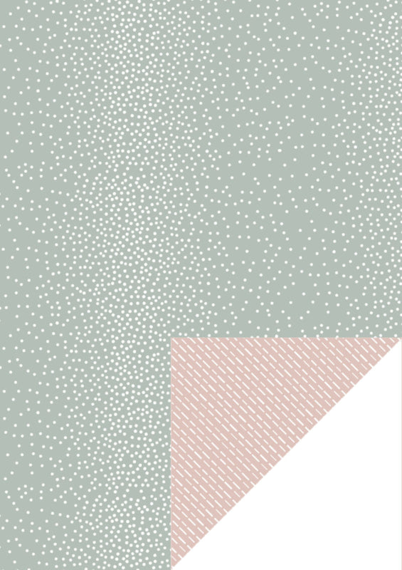 Dots &amp; Dashes - Green / nude