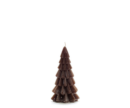Kaars | Kerstboom coffee - 12cm