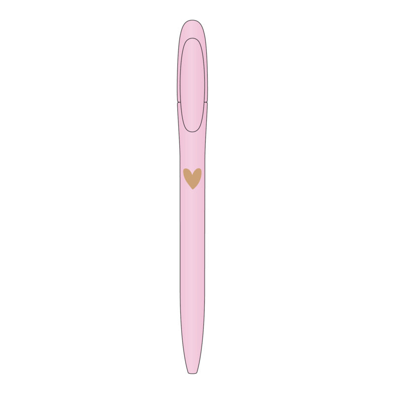 Pen | Roze met hartje