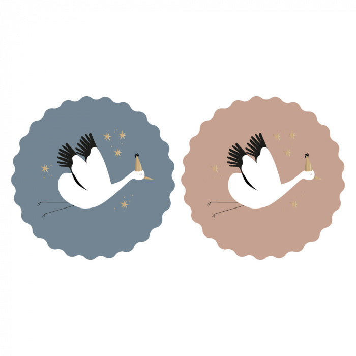 Sticker | Baby bird duo | 6 stuks