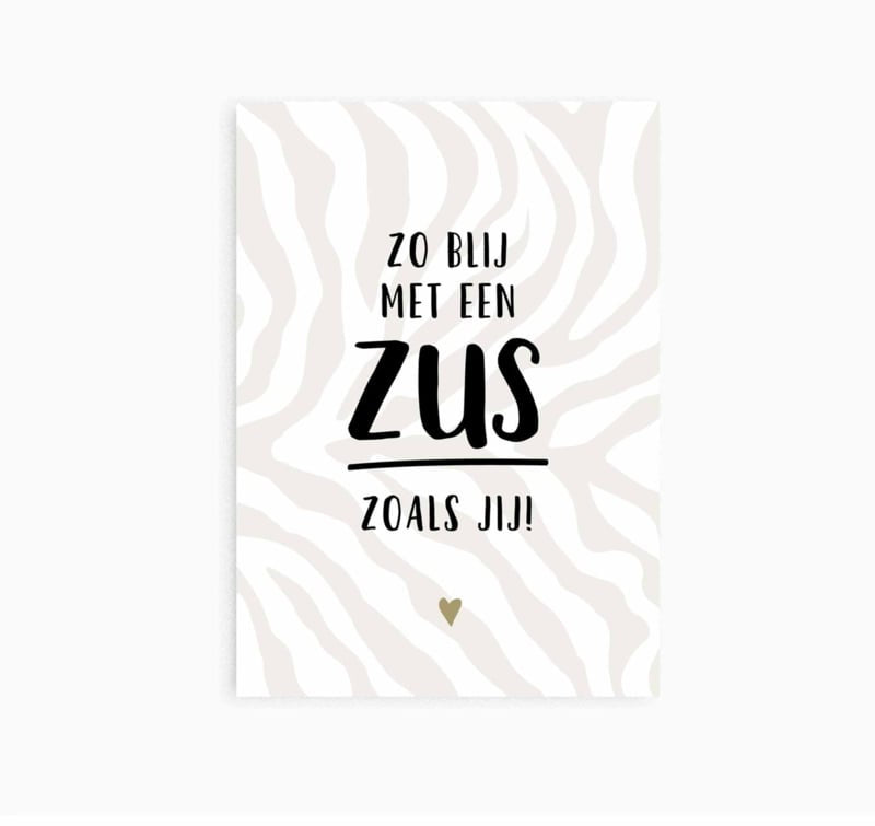 Kaart | Blij met een zus zoals jij