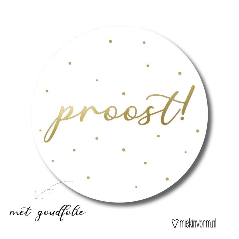 Sticker | Proost | 5 stuks