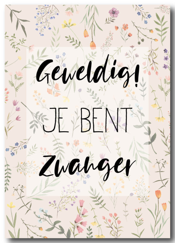 Kaart | Geweldig je bent zwanger