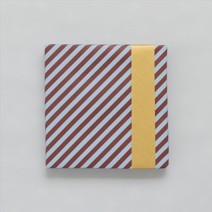 Duo Stripe | Blue/Beet Red - Gold