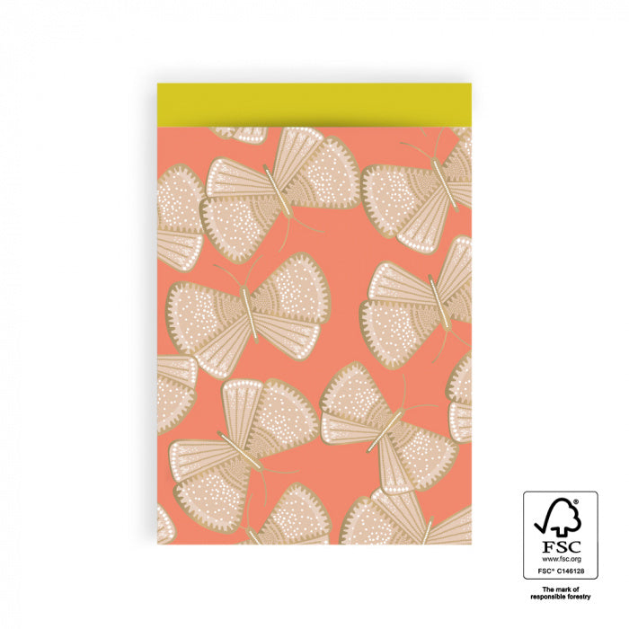 Big Butterfly Nude/Salmon - Yellow | L - 10 stuks